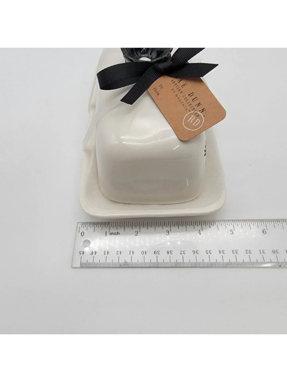 Rae Dunn Covered Butter Dish SPREAD JOY Artisan Collection  - NEW
